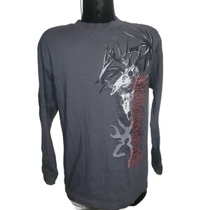 Browning Mens Grey Long Sleeve Top M